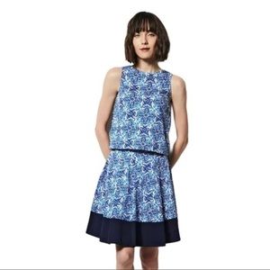 MILLY for DESIGN NATION Blue Top & Skirt XS